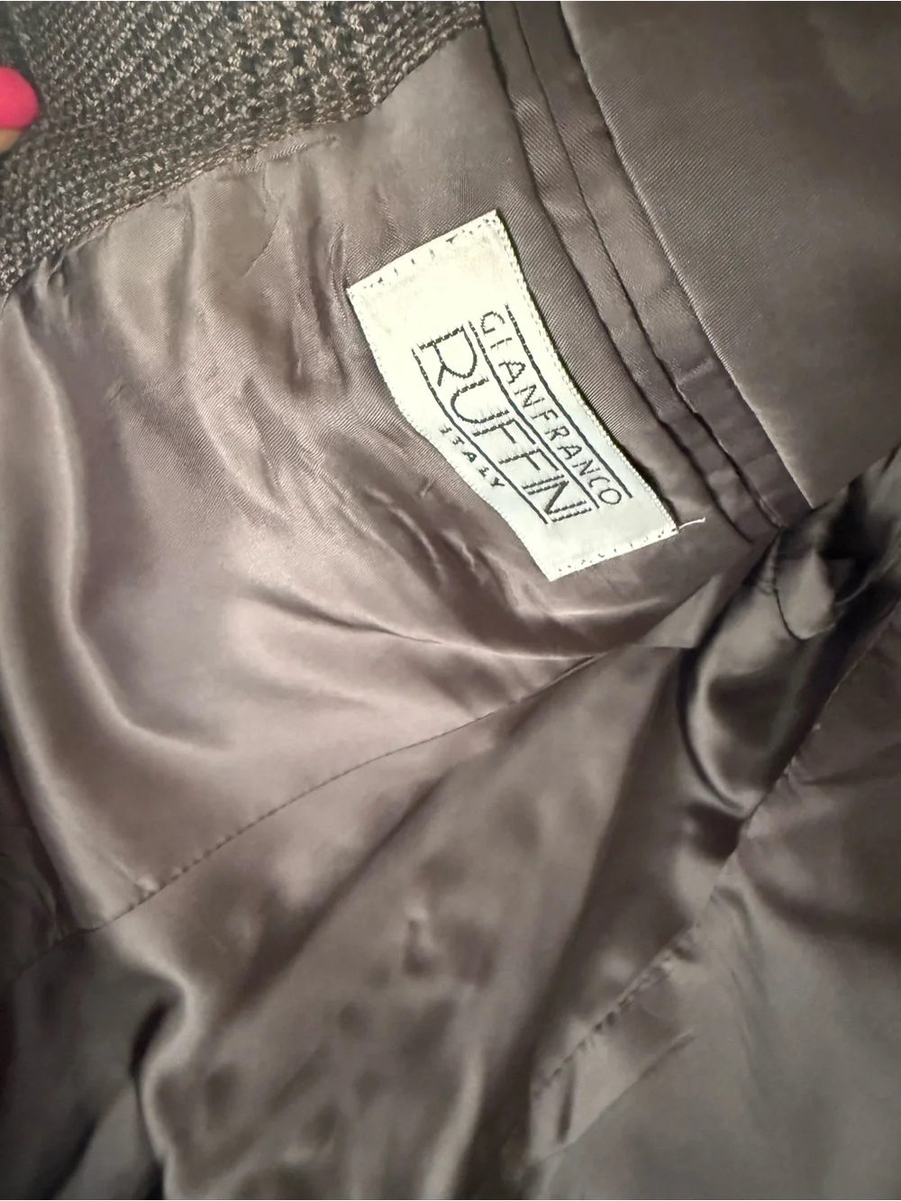 Vintage-Gianfranco Ferré Brown & Gray Glen Plaid Sport Coat